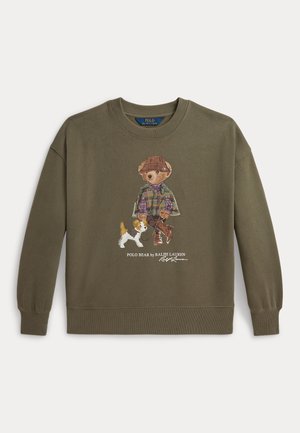 Polo Ralph Lauren, POLO BEAR FLEECE SWEATSHIRT 7-14Y - Sweater - cruise olive