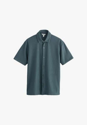 Next, REGULAR FIT - TEXTURED JERSEY SHORT SLEEVE SHIRT . - Shirt - blue