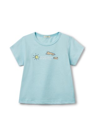 CREWNECK SHORT SLEEVES - Print T-shirt - blue
