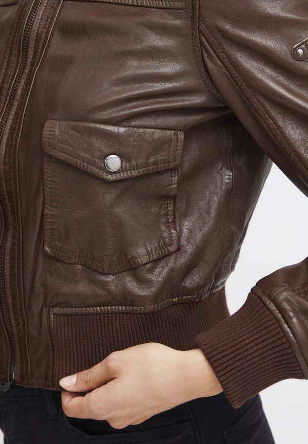 OXDenny - Leather jacket - chestnut2