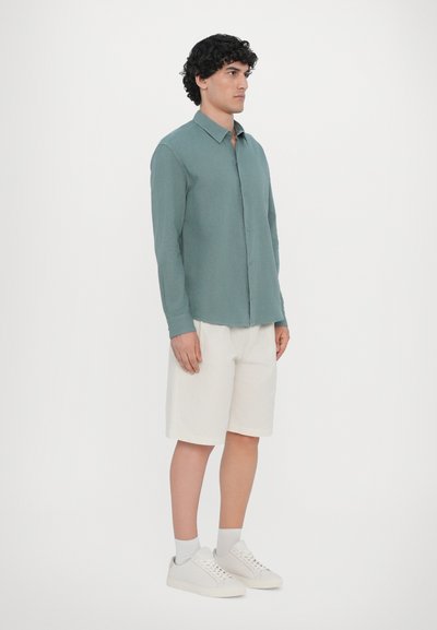 Ron Dorff Button down-skjorte - aquamarine