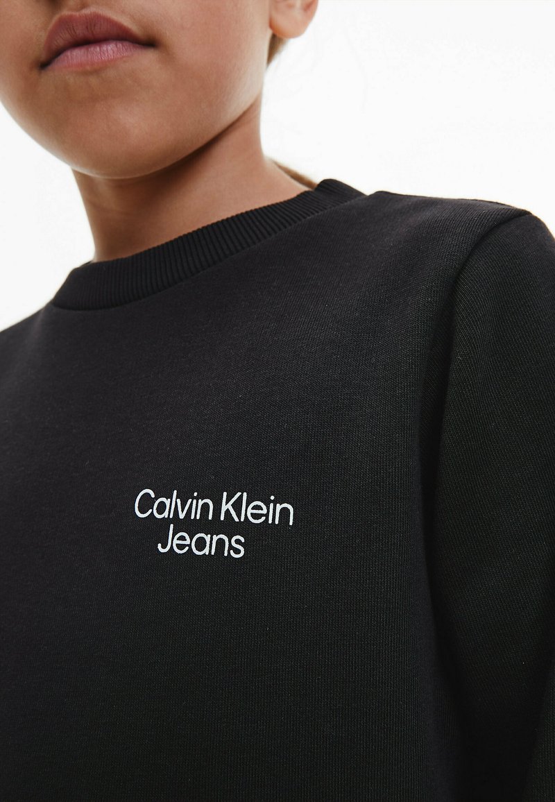 Calvin Klein Jeans STACK LOGO - Sweatshirt - ck black/noir - ZALANDO.FR