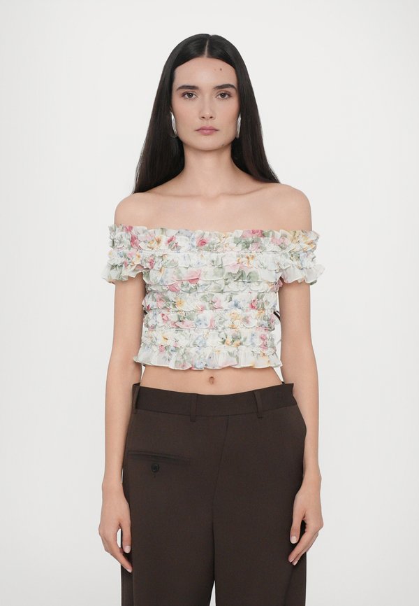 POMPADOUR GARDEN OFF SHOULDER - Blouse - moonshine