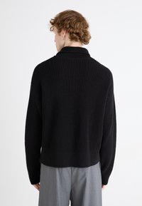 Weekday BLEND HALF ZIP  - Pullover - black