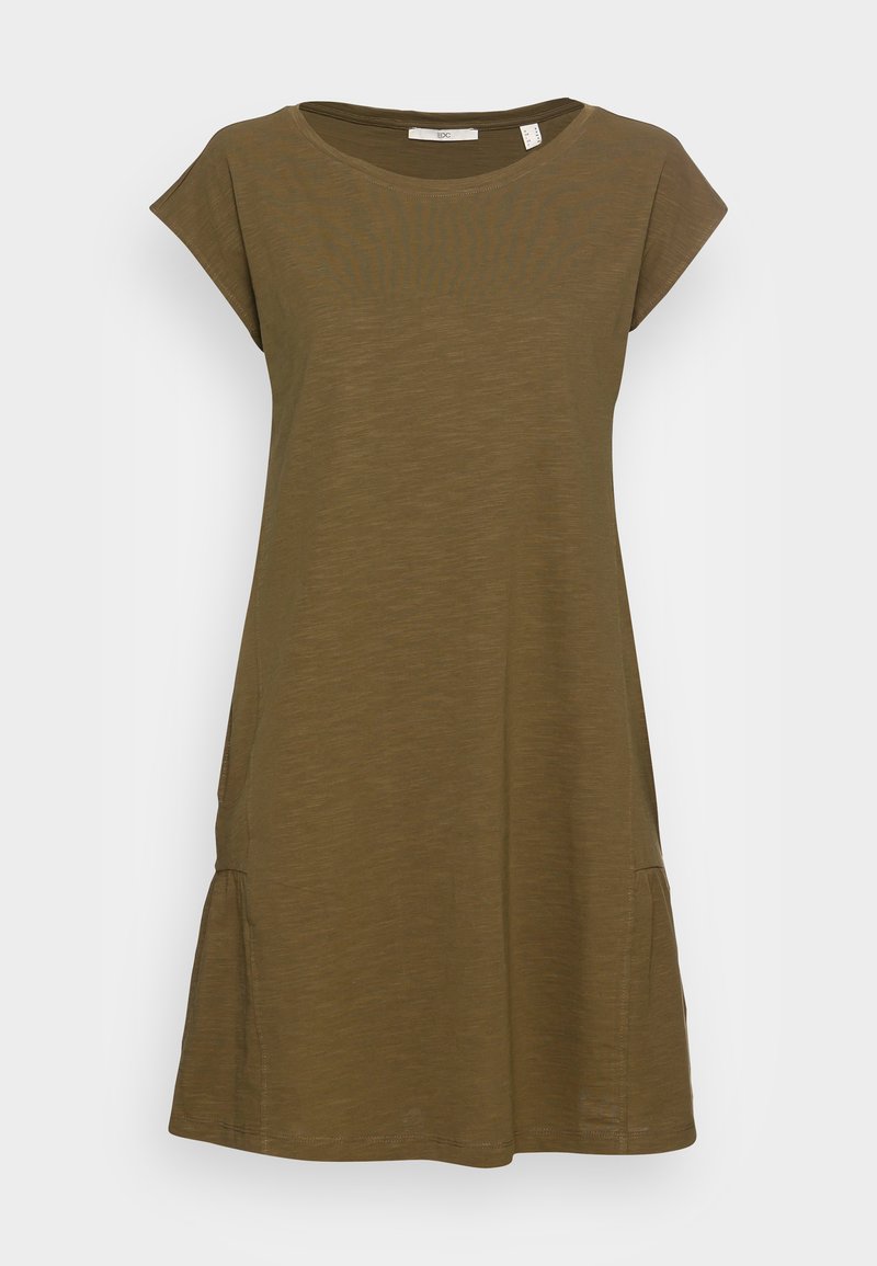 Damen Freizeitkleider | edc by Esprit Jerseykleid khaki green/khaki - PE71058 Damen Freizeitkleider | edc by Esprit Jerseykleid khaki green/khaki - PE71058
