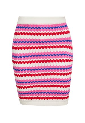 Pencil skirt - wollweiss mehrfarbig