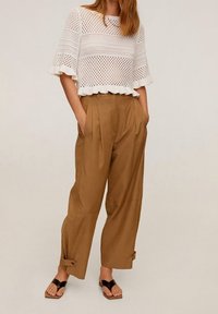 Mango Triko s potiskem - beige