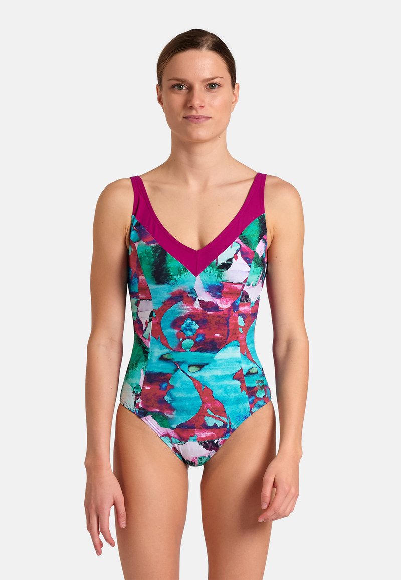 Maillot De Bain Une Pièce Arena Femme C-Cup Bodylift Maria - Multicolore, Neuf Sans étiquette