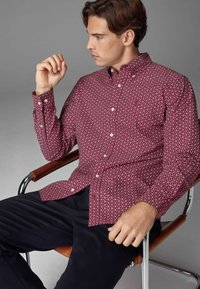 Next LONG SLEEVE  3 PACK - REGULAR FIT - Ing - burgundy navy blue white printed