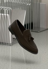 GANT LOZHAM - Čevlji brez vezalk - dark brown