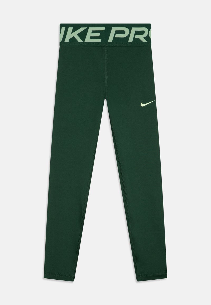 Nike Performance DF PRO LEGGINGS - Leggings - fir/barely volt