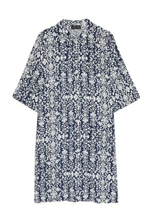 Fiorella Rubino, VESTITO CHEMISIER CON STAMPA - Vestido camisero - blu
