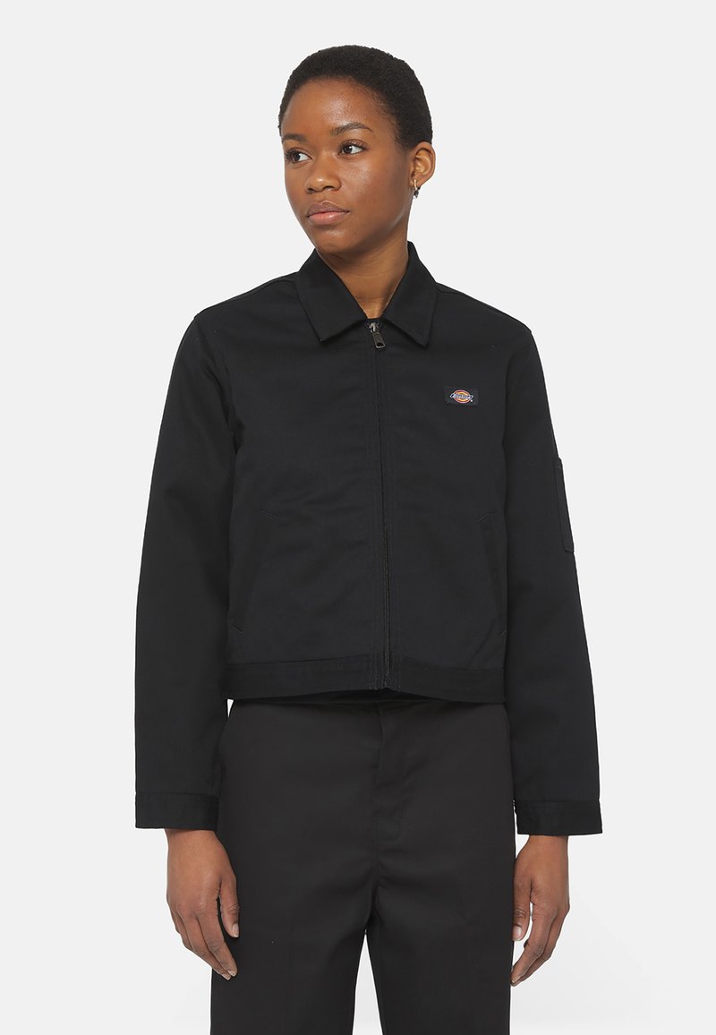 Dickies - LINED EISENHOWER CROP W REC - Veste mi-saison - black, Agrandir