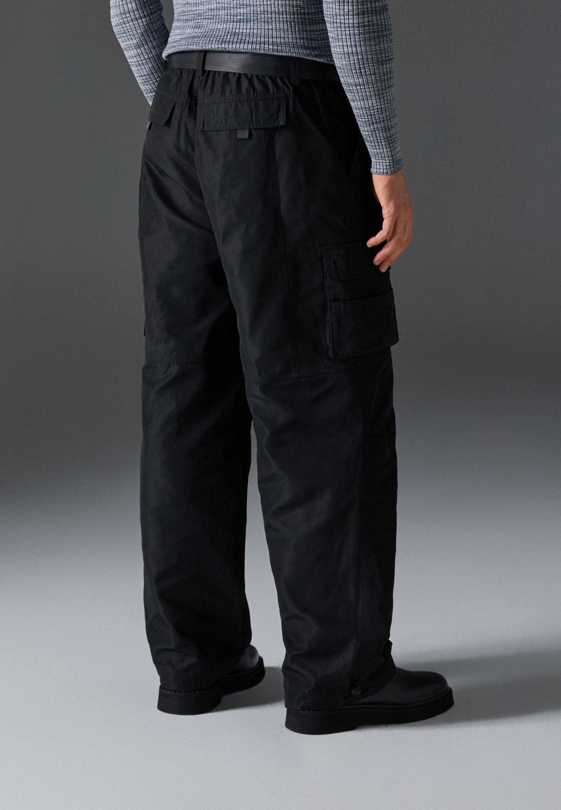 【BAON】[unisex] Comit String Cargo Pants Mens Cargo bottoms Combat Cotton lightweight Casual Trousers