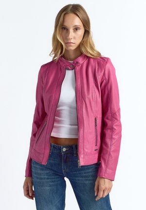 MARCIE - Veste en cuir - pink