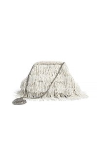 BEADED - Clutch - white