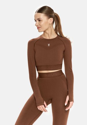 ORDINARY - Long sleeved top - brown