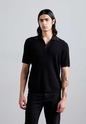 HARBOR JOHNNY COLLAR - Polo - black