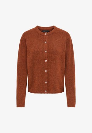 ONLY, ONLSIMONI L/S O-NECK CARDIGAN KNT NOOS - Gilet - picante