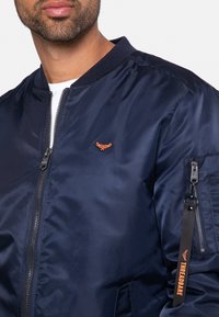 Threadbare Blouson Bomber - blue