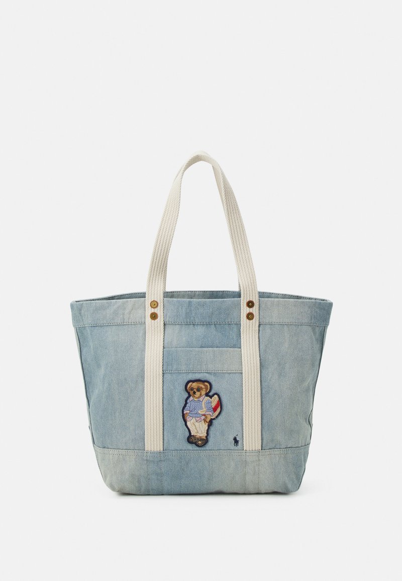 Polo Ralph Lauren POLO BEAR MEDIUM DENIM TOTE Tote Bag Denim Blue light Blue Zalando de