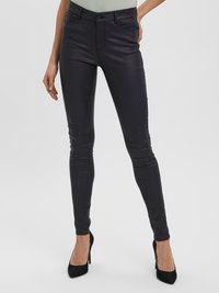 Vero Moda Petite - VMSEVEN SMOOTH PANT - Trousers - black Thumbnail Image 1