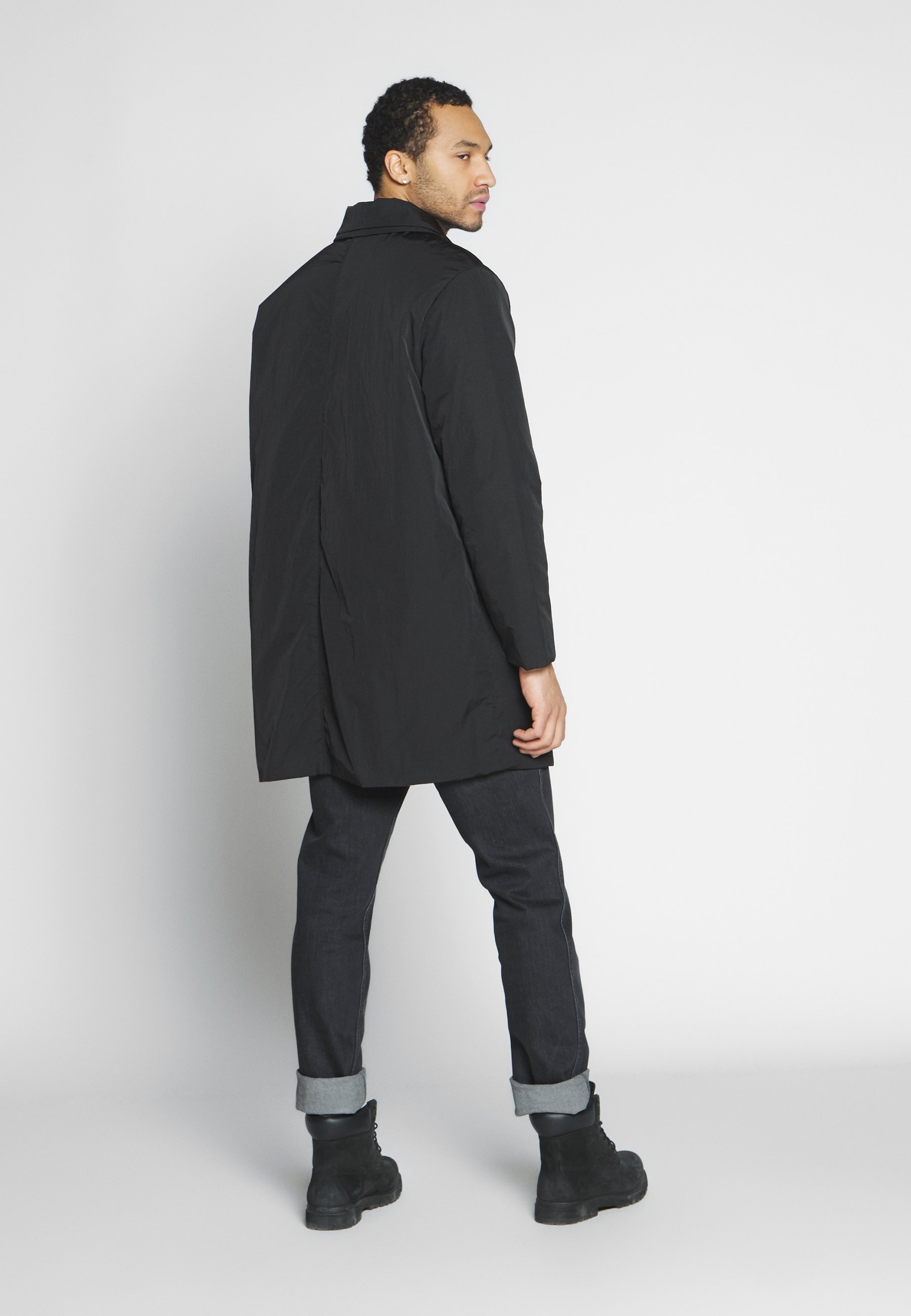 Weekday MARTY REVERSIBLE JACKET Halflange jas black Weekday MARTY REVERSIBLE JACKET Halflange jas black