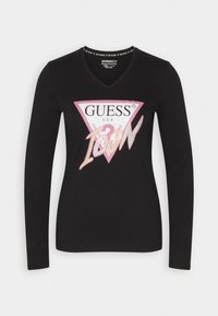 Guess Maglietta a manica lunga - black