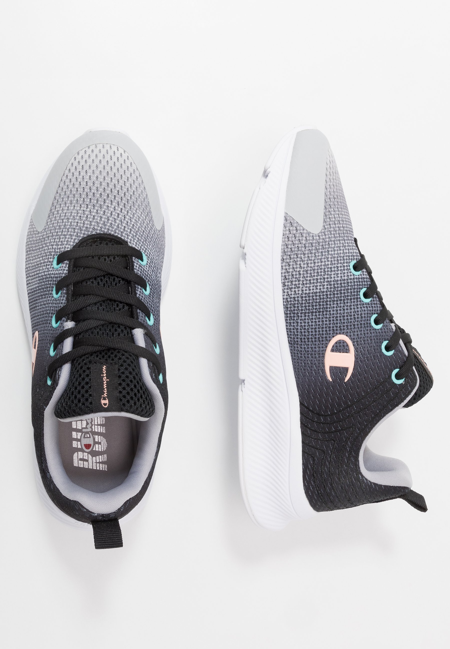 champion black running shoes