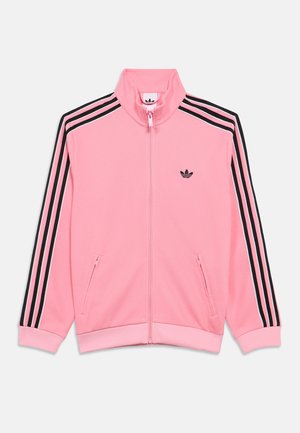 FIREBIRD JUNIOR UNISEX - Športna jopa s kapuco na zadrgo - light pink/black/white
