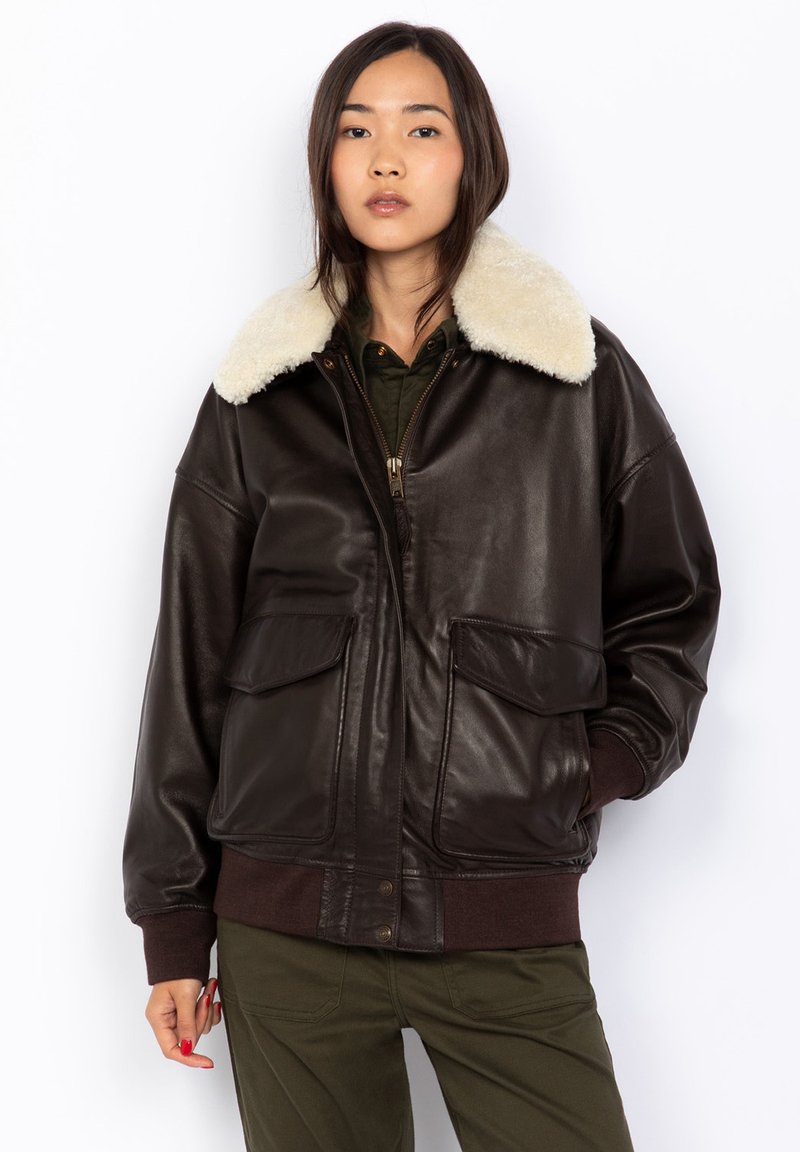 Schott Giacca di pelle - marron