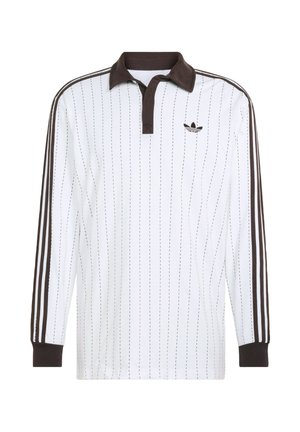 adidas Originals, PINSTRIPES LONGSLEEVE POLO SHIRT - Polo shirt - white