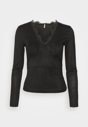 JDYRINE WRAP - Maglietta a manica lunga - black