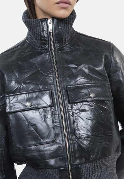 The Kooples Leren jas - black