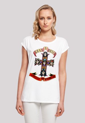 GUNS 'N' ROSES BAND APPETITE FOR DESTRUCTION - Print T-shirt - white