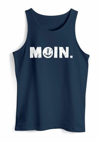Maglietta Uomo Neverless 'Moin Capitano' – Stile Nordico Con Barba E Ancora, Cotone 100%, Slim Fit, Taglie Fino A 4XL