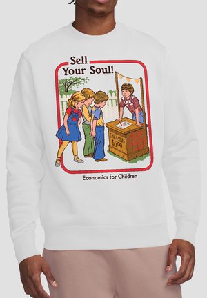 Cotton Soul, STEVEN RHODES SELL YOUR SOUL - Sweatshirt - white