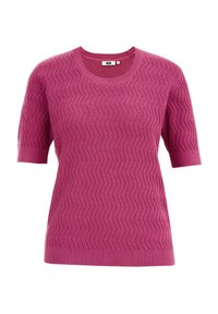 WE Fashion Stickad tröja - pink
