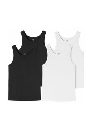 4ER PACK - Unterhemd/-shirt - schwarz/weiß