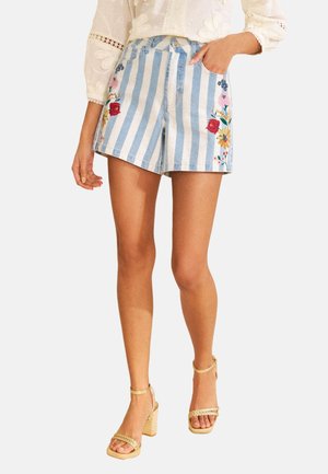 Love & Roses, Lühikesed teksad - blue and white stripe