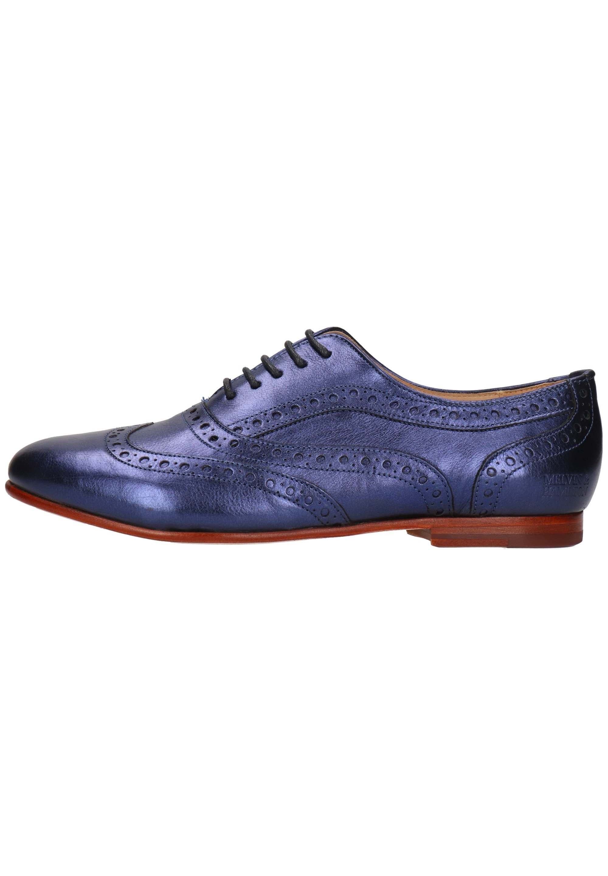 Scarpe Oxford Donna Melvin & Hamilton Sonia 1 - In Pelle Vitello Con Suola Legno E Gomma - Foto 13