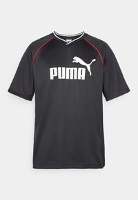 ESS COLLARED - Print T-shirt - black