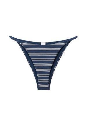 & OTHER STORIES, & OTHER STORIES SIDE-DETAIL BIKINI BRIEFS - Bas de bikini - blue/white