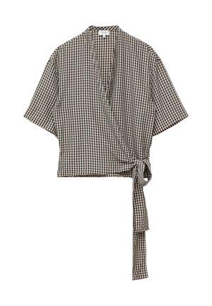 & OTHER STORIES, & OTHER STORIES WRAP-FRONT BLOUSE - Blouse - dark blue
