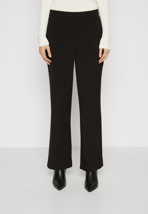 STRAIGHT PANTS - Nadrágok - black