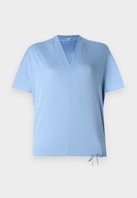 V NECK - Paprasti marškinėliai - flawless blue