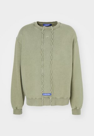 A-COLD-WALL* FRACTURE CREWNECK - Sweatshirt - grey green/olive green
