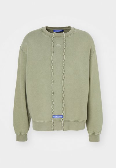 A-COLD-WALL* FRACTURE CREWNECK - Sweatshirt - grey green/olive green