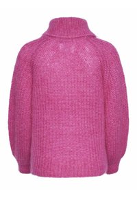 YAS YASLAMBI - Strikkegenser - fuchsia fedora