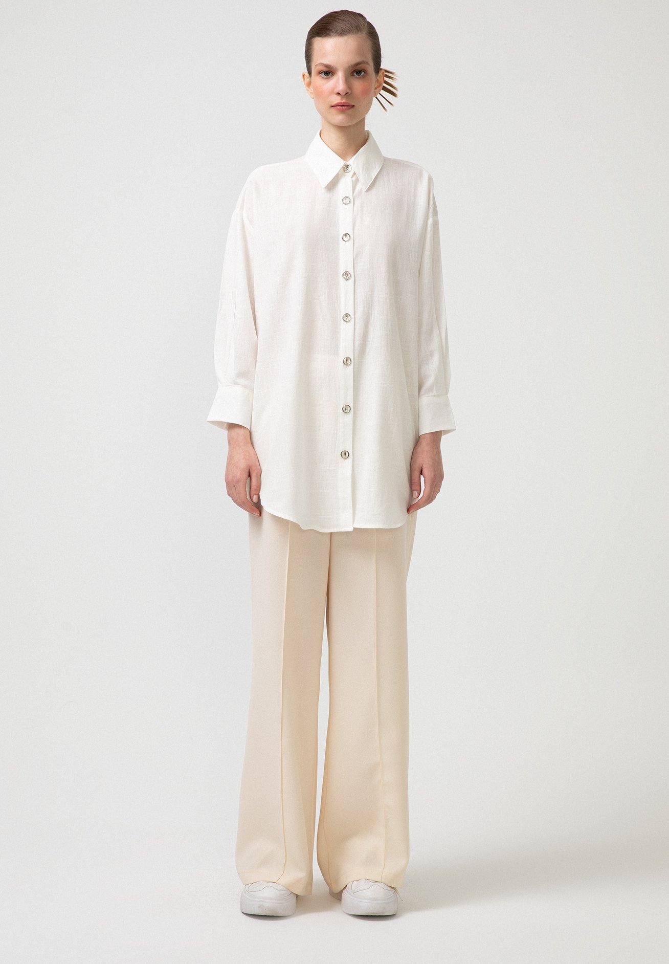 Touché Privé Hemdbluse - white/weiß - Zalando.de